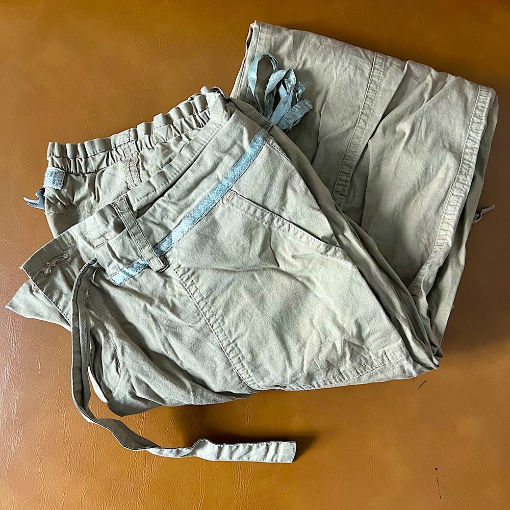 Boho Khaki Tan Cargo Pants